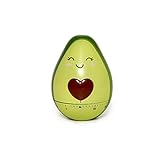 Legami - Küchentimer, manuell einstellbar, 60 Minuten, ohne Batterie, Ø 6 cm, Thema Avocado