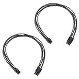 Qsvbeeqj 6-poliger auf PCIE 6-poliger GPU-Grafikkartenverlängerungsadapter PCIe 6-polig auf 6-poliger Konverter für Power-GPU-Grafikkarte