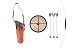Holzspielerei - Kinderbogen Set 100 cm mit Holz-Zielscheibe rund