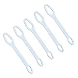 Rollgabelschlüssel, Selbstspannender Legierter Stahl 220mm Gesamtlänge 8-22mm Breit Anwendung Torsionsschlüssel Hohe Härte 2 Stück für die Wartung (E Silber galvanisiert)