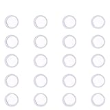 WANDIC 20er Pack Membranflöten Membran, Weiß diaphragma, Caya Diaphragma Set, Zubehör für Kazoos Instrument, Geeignet für Erwachsene und Musikanfänger