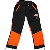 Solidur AUPA - Authentic Type A Klasse 1 Kettensägenhosen - Außergewöhnlicher Komfort und Schutz - Sicheres und Funktionelles Design - Größe S - Grau