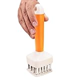 Yugugomo Fleischklopfer, Steaker Fleischzartmacher Meat Tenderizer aus Edelstahl mit Nadel, Professionelle Nadel Fleisch Tenderizer für Hühnerbrüste Steak Schnitzel Rindfleisch
