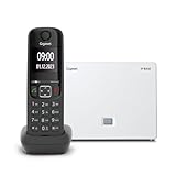 Gigaset AS690A IP Base – VoIP-Telefon – unterstützt 6 Laptops – Zugriff auf Google, Office 365 Kontakte, Schwarz [Kompatibel mit IT, DE, FR, NL, AUT, Che]