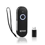 OBZ Barcode Scanner Kabellos Bluetooth 2D 1D Handheld QR Code Scanner, 3 in 1 USB & Bluetooth & 2.4G Wireless Barcode-Scanner, Tragbarer Handscanner mit iOS Android Windows Tablet PC POS