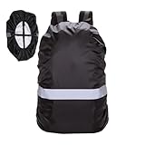 Regenschutz für Rucksack | Rucksackabdeckung mit reflektierenden Streifen | Schild, tragbarer Schulranzenschutz für Männer und Frauen, Radfahren, Camping, Wandern, Outdoor-Rucksackreisen