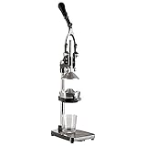 Cilio LIVORNO Granatapfel Presse, Saftpresse Manuell | rostfreier Edelstahl | Schwarz | Profi Fruchtpresse | Zitruspresse Handpresse für 25% mehr Saft | geringer Kraftaufwand | 18 × 25 × 48 cm