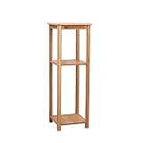Pflanzenständer aus Holz, Blumenständer, Balkonregal, mehrschichtiger Boden, Blumentopfregal, antiker Blumentisch, Blumenregal, Gartenpflanzenständer, Präsentationsständer (Größe: Medium) ()