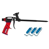 POLYNOR Schaumpistole TEFLON PRO – Set mit 3 Winkel-Düsen – Für Polynor-Schäume – Für Sprüh- und Montageschäume