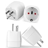 YIIFELL Reiseadapter USA, 4 Stück USA Adapter Steckdose, Adapter USA Deutschland Stecker Typ B, Steckdosenadapter USA, EU zu US Stecker Adapter für EU zu Amerika/Kanada/Mexiko/Thailand usw