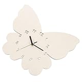 MAGICLULU tierische Uhr shöne bescherung für den einzug Weihnachten wichtelgeschenk bürodeko im Freien Wanduhren für das Wohnzimmer wanduhr Tiere hängende Uhr Linde Beige