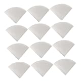 BAZEITFLOW 100 Stück Einweg Kaffeefilter Papier Form Filterpapier für Kaffeezubereitung DIY Zubehör Weiß Langlebig Sicher für Frischen Geschmack