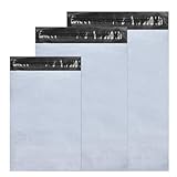 Chiluxendo 120pcs versandbeutel, versandtüten für kleidung, versandtaschen, shipping bags, verpackungsbeutel plastik, versandtasche, mit Selbstklebeverschluss, blickdicht, L/M/S 40 Stück/Größe