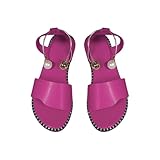Damen-Schuhe, lange Hausschuhsocken für Damen, Sommer, einfarbig, zum Reinschlüpfen, lässig, weich, Hausschuhsocken für den Innenbereich, mit Griffen für Damen, hot pink, 37.5 EU