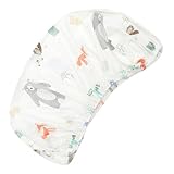 BAZEITFLOW Kinderbett spannbettlaken aus Atmungsaktiver Baumwolle Weicher Hautfreundlicher Matratzenbezug Pflegeleicht Abnehmbar Maschinenwaschbar für Babybett und Beistellbett