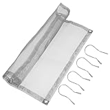 ibasenice Outdoor Faltbares Feuerrost Edelstahl Camping Feuerstelle Netzgitter Brennholzhalter für Garten Terrasse