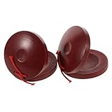 ibasenice 2St Jujube-Kastagnetten Werkzeug Rhythmus-Klappbrett Trommelstöcke elektronisch Shaker holz holzspielzeug Holz Castanets Kastagnetten Kastagnetten-Schlaginstrument
