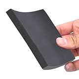 ELDFLRURB Gummiblatt Gummibankblock, Gummiplatten, Gummimatten, Pads, geeignet zur Dämpfung von Fabrikmaschinen, 10 cm x 10 cm(Thickness:50mm)