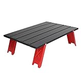 Locadence Camping Table, 15,94 X 11,42 X 5.12in Tragbarer Aluminiumlegierung Klappcamps Beistelltisch für Outdoor Camping, Barbecue, Selbstfahrreise