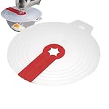 Spritzschutz aus Silikon für Töpfe, Pfannen und Mixer, hitzebeständiger, flexibler Bildschirm mit Antihaftbeschichtung, wiederverwendbarer Deckel zum Schneebesen, Backen, Braten und Kochen