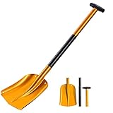 NIKJEBDF Schneeschaufel, 32 Zoll Klappbare Schneeschaufel, Lawinenschaufel, Compact Sport Utility Schaufel für Gartenarbeit Winter Auto