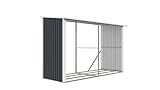 Holzunterstand G21 WOH 682-302 x 119 cm, Anthrazit
