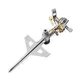 Cellfast Pulsationssprenger, Rasensprenger, Impulsprenger LUX zur Bewässerung Flächen bis 530 m², massiv aus Metall, Kreisregner 360°, 52-160,Arbeitstemperaturbereich: 5 ̊C bis 50 ̊C.