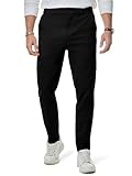 Elegancity Herren Chino Hose Casual Chinohose Baumwolle Freizeithose Arbeitshose Stretch Outdoorhose Pants Trousers Business schwarz 3XL