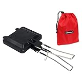 SUIOPPYUW Antihaftbeschichteter Sandwichgrill, Herdplatte, Grillkäse Maker, effiziente Wärmeverteilung, Bratpfanne für schnelle Frühstücksgerichte, Küchenfrühstücksmaschine, Pfannkuchen Toastie Maker