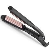 BaByliss Kreppeisen – Tourmalin-Keramikbeschichtung, 10 Temperaturstufen bis 210°C, professionelles Styling-Tool, langanhaltender Effekt, Schwarz, 2165CE