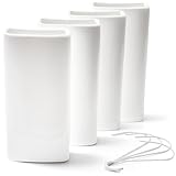 Ligano® Heizkörper Luftbefeuchter weiß – Keramik Wasserverdunster für die Heizung (4er Set)
