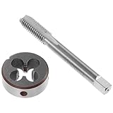 Sewroro Metrische Gewindebohrer Und Schneideisen Kleines Handgewindebohrer Set Mini Gewindebohrer Und Schneideisen Werkzeugset Für Die Kfz Branche Maschinengewindebohrer Metrischer