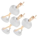 Alipis 3st Kuchendekoration Figuren Für Die Inneneinrichtung Tortenaufsätze Für Geburtstage Kunstdekor-statuen Balletttänzerfiguren Dekoration Statuen Heimdekor-ornamente Pvc Weiß