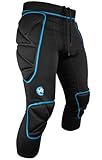 KEEPERsport Torwart Kinder Unterziehhose gepolstert - Lange Protektionshose für Nachwuchs Torhüter - Underwear - Größe 128-164 - Farbe schwarz