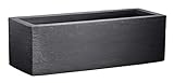 Lippert Pflanzkübel Kubus Blumentrog rechteck ca. 80x30x27 cm anthrazit