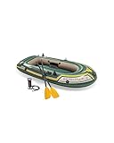 Intex 68347NP - Aufblasbares Schlauchboot Seahawk 2, 2 Personen, mit Zubehör, PVC, Mehrfarbig, 236x114x41 cm