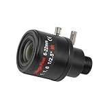 Yopeissn 6-22mm 5MP M12 Mount Varifocal Lens F1.6 Manueller Zoom Objektiv High-Definition Netzwerk-Objektiv für 5MP-Sicherheitskameras Ohne Filter