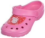 Brandsseller Kinder Clogs Hauschuh Gartenschuh Badeschuh Leichte Sommerclogs mit Motiven im Stil von Peppa Pig | 25/26