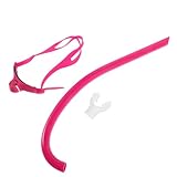 BUGUUYO Frontmontierter Silikonschnorchel für Schwimmtraining Erwachsene Komfortabler Atemschlauch für Effiziente Kopfhaltung Verbessert Leistung bei Schwimmen im Pool und Freiwasser