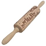 1 PC geprägter Rollstift 14 Zoll Weihnachtsfest Gravur