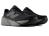 New Balance Herren Fresh Foam X More V5 Running Shoe, Schwarz/Leinen/Silbermetallic, 46.5 EU Weit