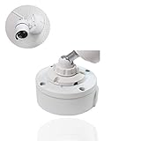 Safe2Home® Kamera Montagesockel Universal zum Verstauen Aller Kabel für Funk/POE Kameras - Videokamera/Überwachungskamera Montagebox Weiß