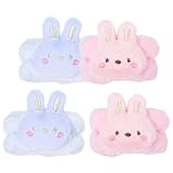 GALPADA 4 Stück Pack Spa Armbänder zum Gesichtwaschen Wasserabsorbierend Elastisch Weiches Waschband für Frauen und Mädchen Praktisches Make Up und Sportzubehör