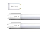 LUXULA 2er Pack LED Röhre 120cm - Kunststoff T8 G13-18W 2160lm - 4000K Neutralweiß - inkl. Starter-Brücke - Röhrenlampe Leuchstoffröhre Neonröhre
