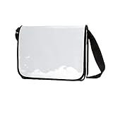 noTrash2003 Messenger Bag aus LKW Plane Planentasche Kuriertasche mit Überwurf und optionalem Laptop Inlay Notebook Inlet in vielen Farben (Weiß)