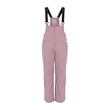 KADVA Skihose für Kinder SKIRO Pants JR in Rosa Größe 142 cm Wasser- und Winddicht mit offenen Taschen und Hosenträgern Ausgestattet mit reflektierenden Elementen und Logo