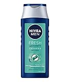 NIVEA MEN Fresh Anti Fett Shampoo (250 ml), Männer Shampoo mit Salbei für die tägliche Anwendung, pH-optimiertes Shampoo gegen fettige Haare und für eine frische Kopfhaut