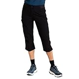 Dare2B Melodic III 3/4 Trousers - Damen 3/4 Hose | Wasserabweisende Beschichtung - Schwarz - 46