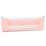 Belfoyer Bettgitter Rausfallschutz für Kinderbett & Babybett, Höhenverstellbar und Klappbar, Ohne Bohren Montage, Sicherer Bettschutzgitter für Boxspringbett und Elternbett-WX25103