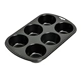 Original Kaiser Inspiration Muffinform für 6 Muffins, Muffin Backblech 29 x 18 cm, antihaftbeschichtet, Standardgröße, Cupcake Formen, Schwarz
